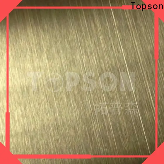 Topson cross rigidised stainless steel sheet factory for elevator for escalator decoration 1