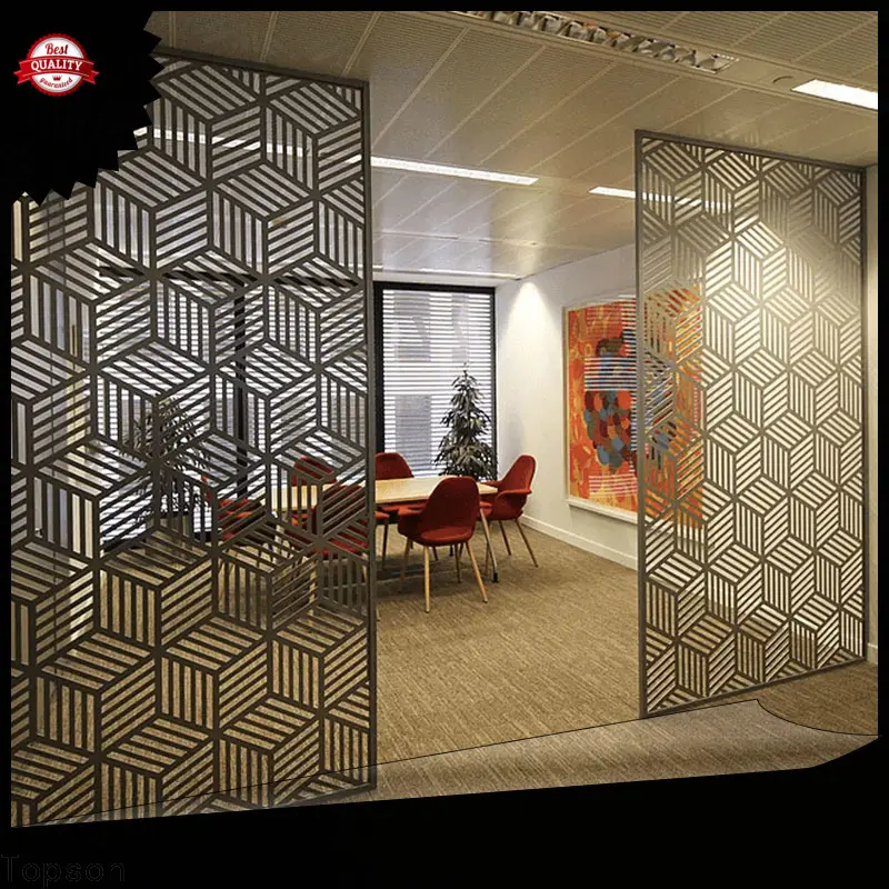 Topson reliable decorative metal mesh screen Supply for building faced 1