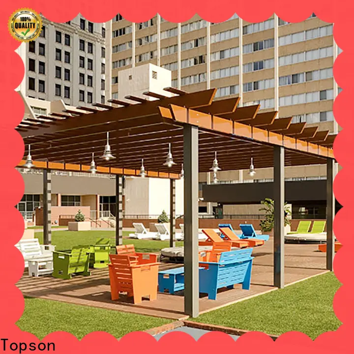Topson fixed pergola aluminum frame for business for backyard 1