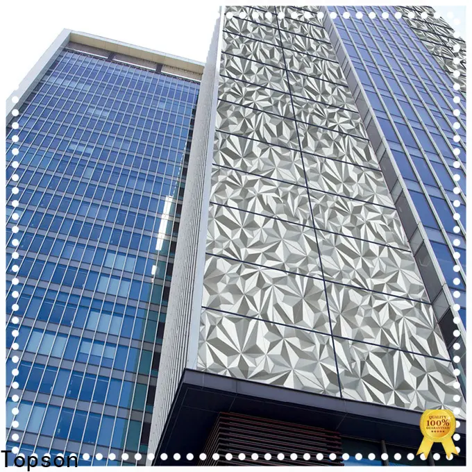 Topson external stainless steel cladding thickness Suppliers for shopping mall 1