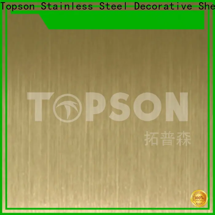 Topson vibration stainless steel sheet metal cost company for elevator for escalator decoration 1