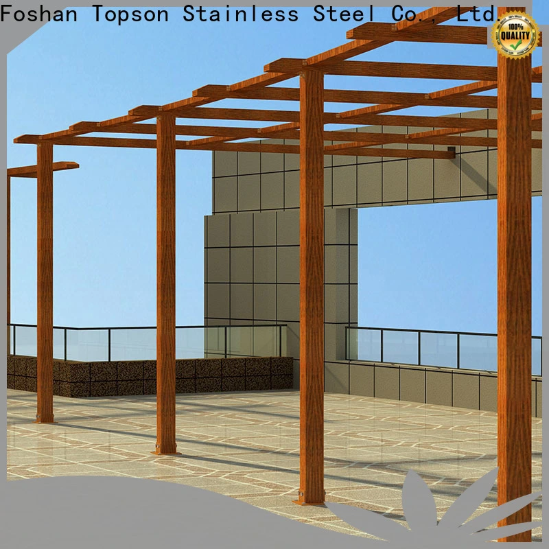 Topson pergolaaluminum sheet metal work company China for resort 1