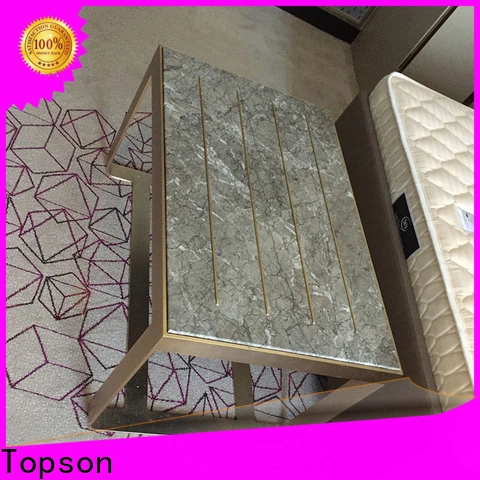 Topson black steel patio table Suppliers for hotel lobby decoration 1