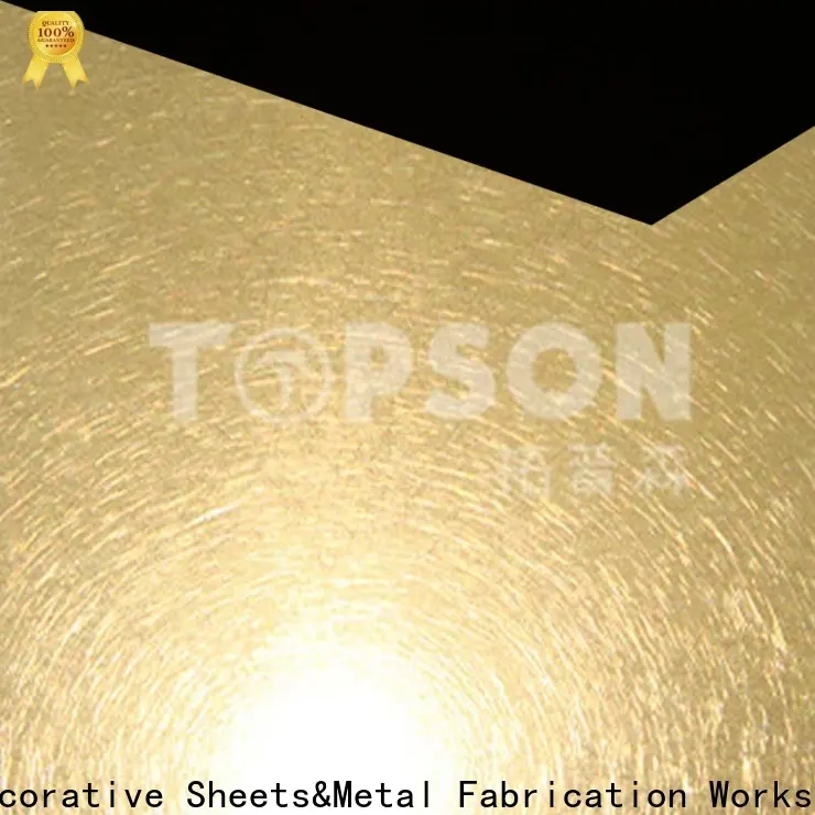 Topson etching steel plate decoration Suppliers for furniture 1