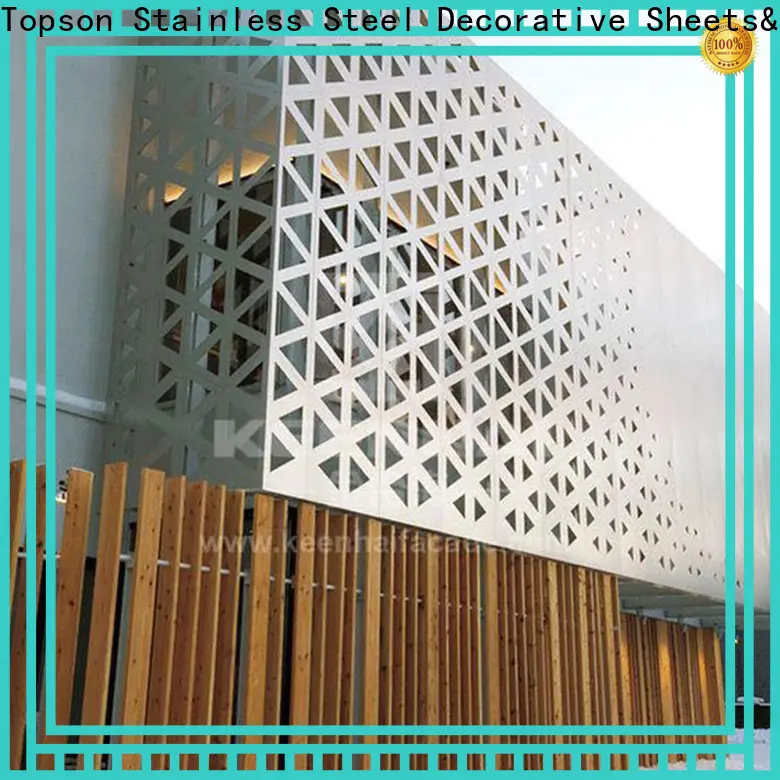 Topson stainless decorative wooden fretwork Suppliers for exterior decoration 1