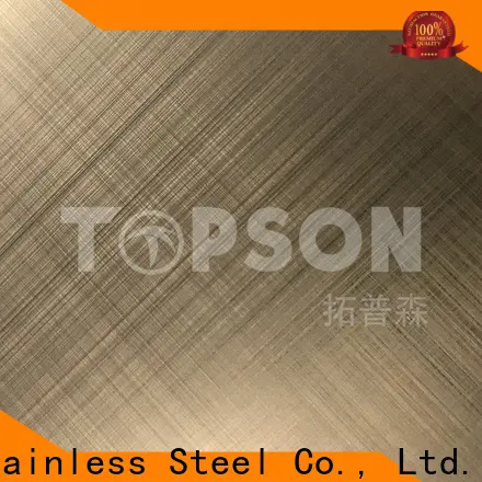 Topson embossed textured stainless sheet Supply for furniture 1