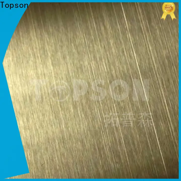 Topson brushed stainless steel diamond pattern sheets for floor 1
