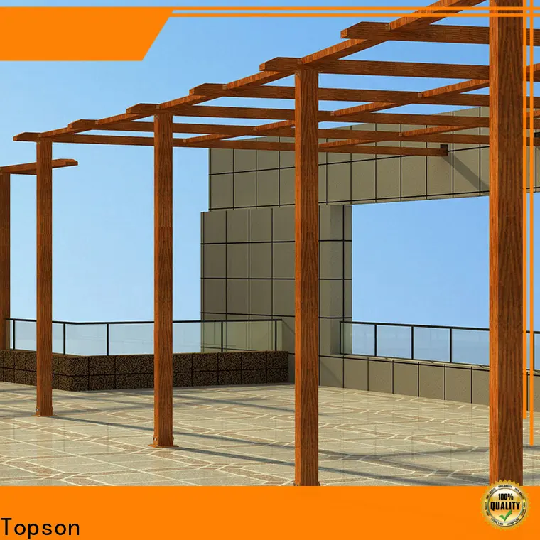 New white aluminum attached pergola powder for business for backyard 1