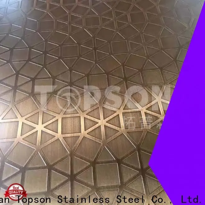 Topson vibration textured stainless steel sheet metal Supply for interior wall decoration 1