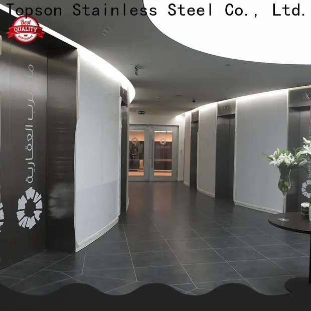 Topson door stainless steel cupboard door handles Suppliers for outdoor wall cladding 1