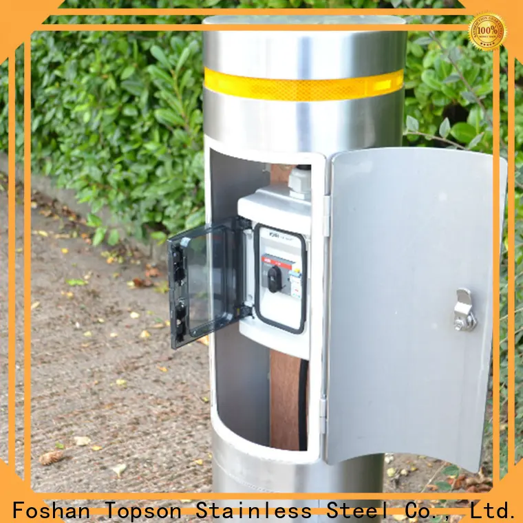 Topson stainless steel parking bollards factory for mall 1