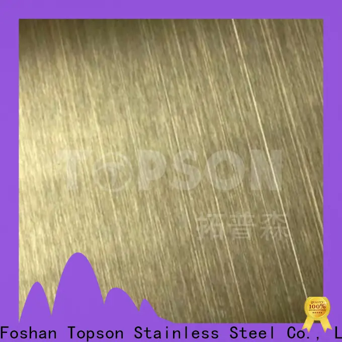 Topson embossed stainless steel sheet metal for sale manufacturers for vanity cabinet decoration 1