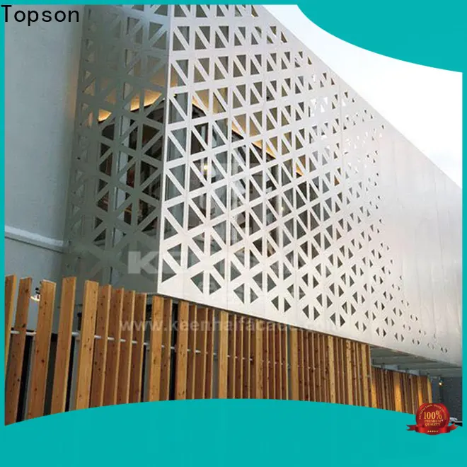 Topson steel moucharabieh screen for building faced 1