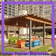 Topson pergolaaluminum steel and aluminum arched pergola with retractable canopy China for park 1
