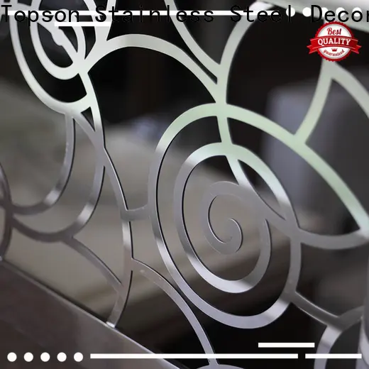 Topson handrailstainless stainless steel glass balcony railing designs Supply for building 1
