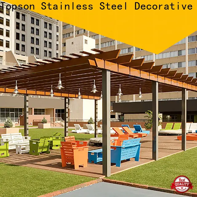 Topson Top aluminum pergola reviews for hotel 1