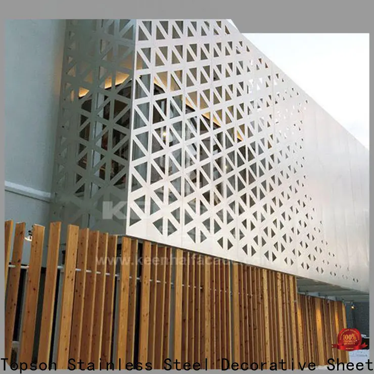 Topson Custom perforated metal screen wall company for curtail wall 1
