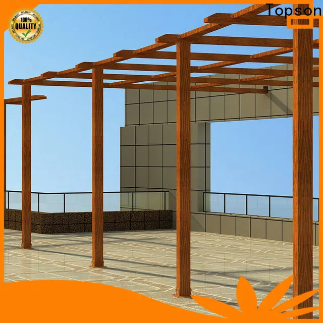 Topson Top aluminum and steel pergola kit Suppliers for resort 1