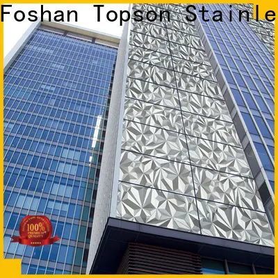 Topson Custom commercial stainless steel wall panels factory price for shopping mall 1