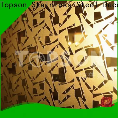Topson vibration embossed stainless sheet for kitchen 1