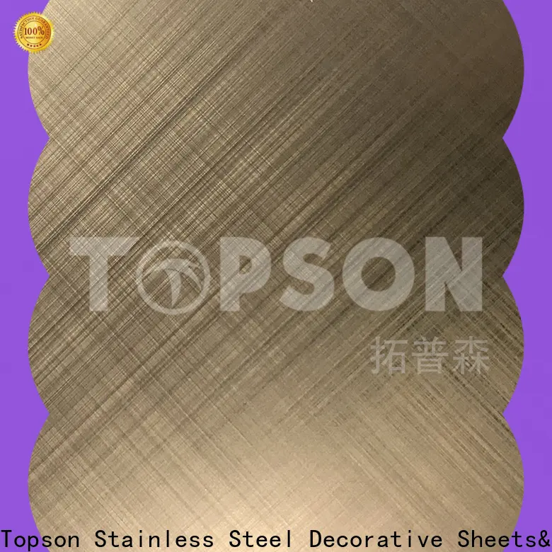 Topson decorative brushed stainless steel sheet Suppliers for vanity cabinet decoration 1
