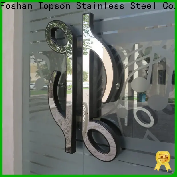 Topson stainless door handles for steel doors for business for outdoor wall cladding 1