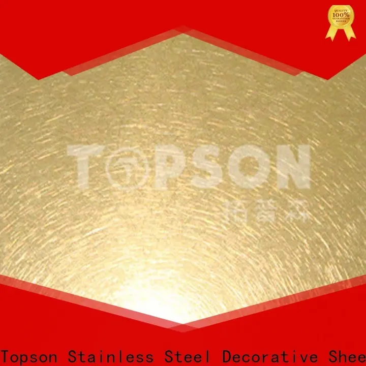 Topson Best embossed stainless sheet China for elevator for escalator decoration 1