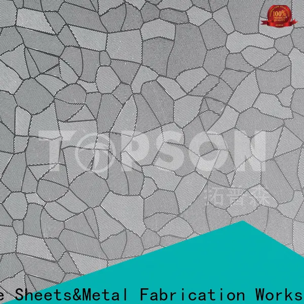 Topson embossed mirror polished stainless steel sheet factory for interior wall decoration 1