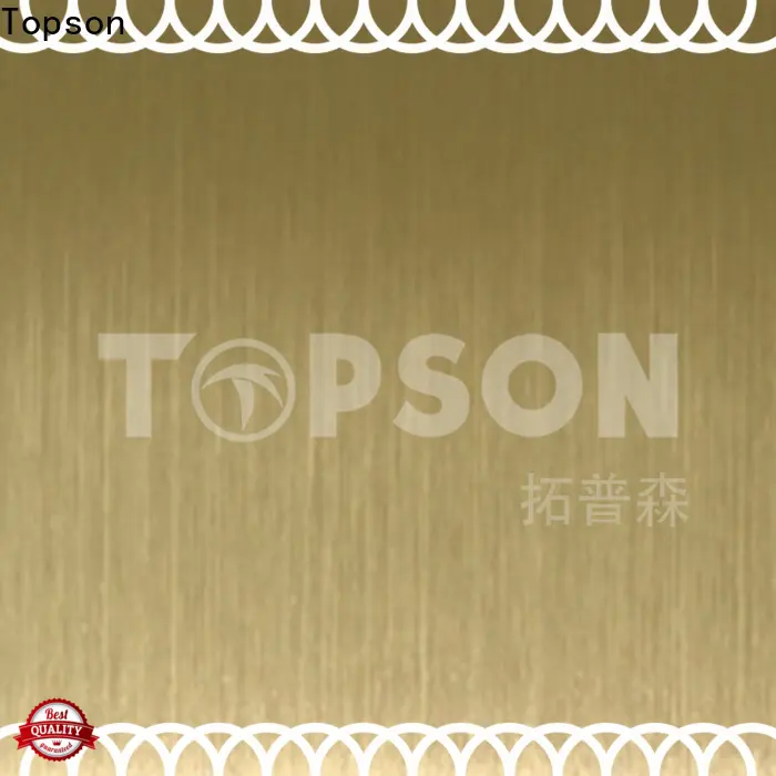 Topson antifingerprint custom cut stainless steel sheet Suppliers for floor 1