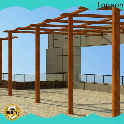 Topson pergola construction metal work manufacturers for resort 1