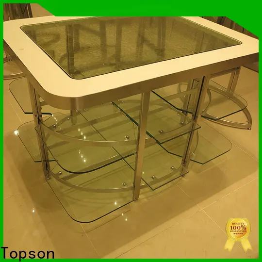 Topson cabinetstainless metal outdoor sofa table manufacturers for hotel lobby decoration 1