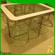 Topson cabinetstainless metal outdoor sofa table manufacturers for hotel lobby decoration 1