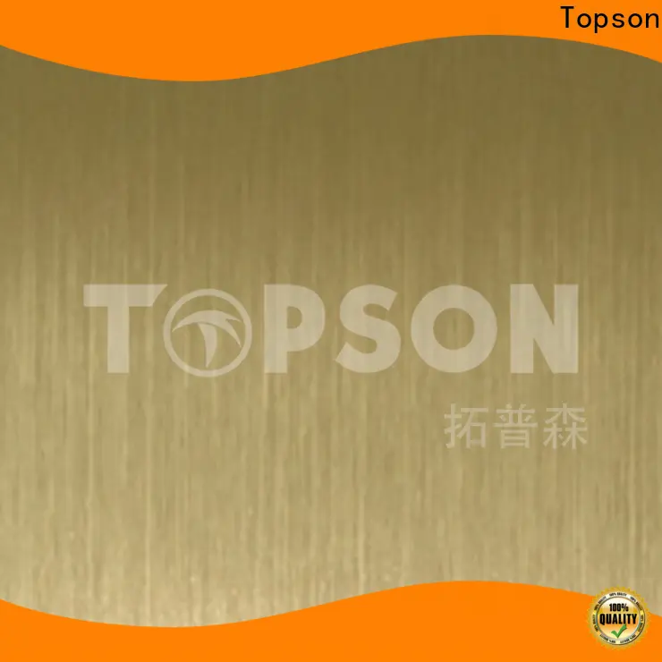 Topson antifingerprint mirror stainless steel sheet suppliers China for interior wall decoration 1