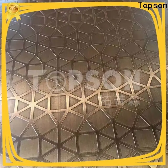 Topson Top etched design stainless steel sheet Suppliers for partition screens 1
