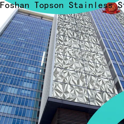 Topson Custom stainless steel column cladding factory price for shopping mall 1