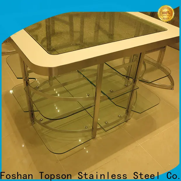 Topson glass iron garden table and chairs set Suppliers for hotel lobby decoration 1