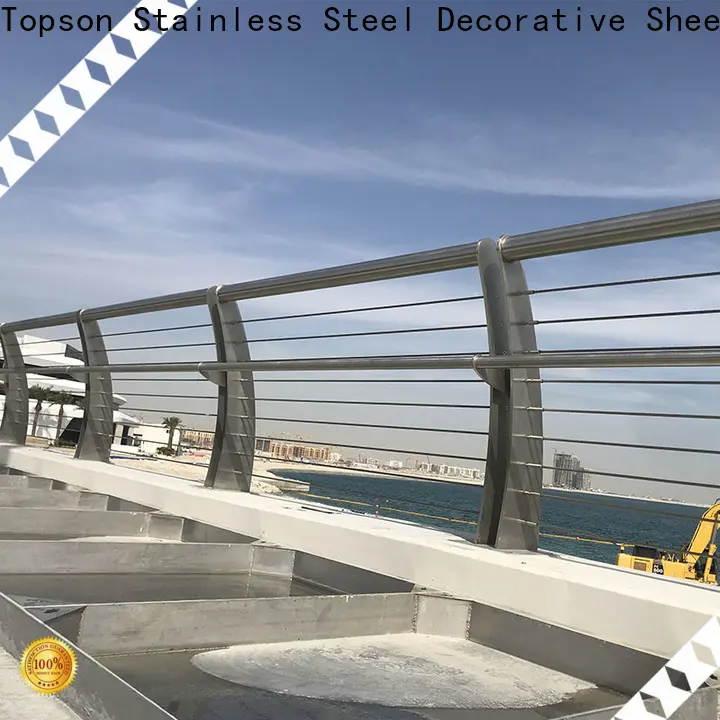 Topson steel steel wire stair railing company for tower 1