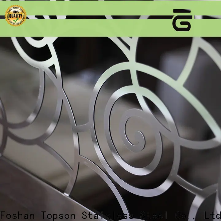 Topson good looking stainless steel stair handrail Supply for mall 1