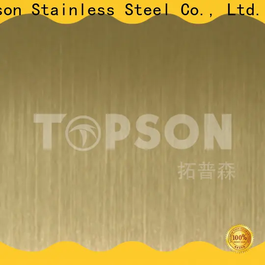 Topson decorative brushed stainless steel sheet for business for vanity cabinet decoration 1