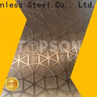 Topson Best textured stainless sheet company for interior wall decoration 1