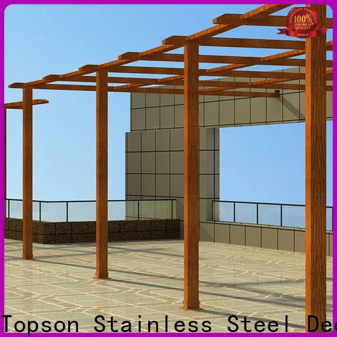 stain resistance black aluminum trellis powder Supply for resort 1