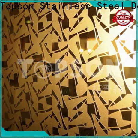 Topson blasted stainless steel decorative panels for business for interior wall decoration 1