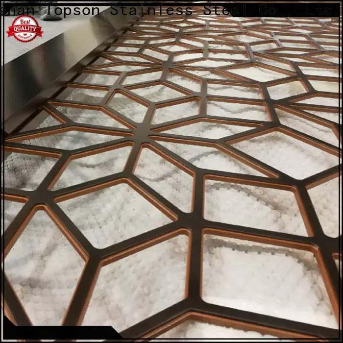 Topson Latest outdoor decorative metal privacy screens manufacturer for exterior decoration 1