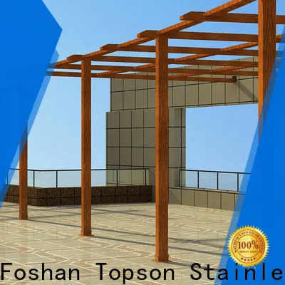 Topson Top aluminum wall pergola Suppliers for park 1