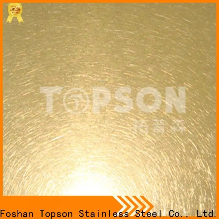 Topson mirror brushed stainless steel finish for furniture 1