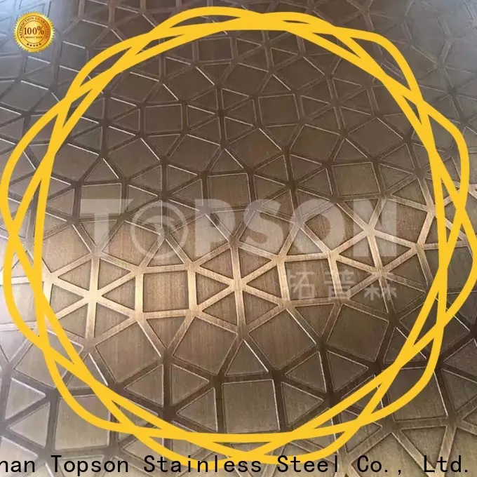 Topson New stainless steel sheet sizes company for partition screens 1