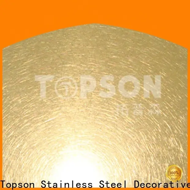 Topson antique stainless steel sheet suppliers for business for furniture 1