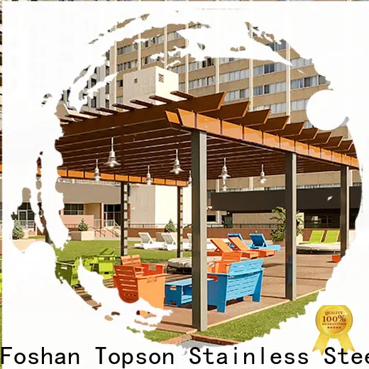 Top fireplace metal work pergolaaluminum manufacturers for hotel 1