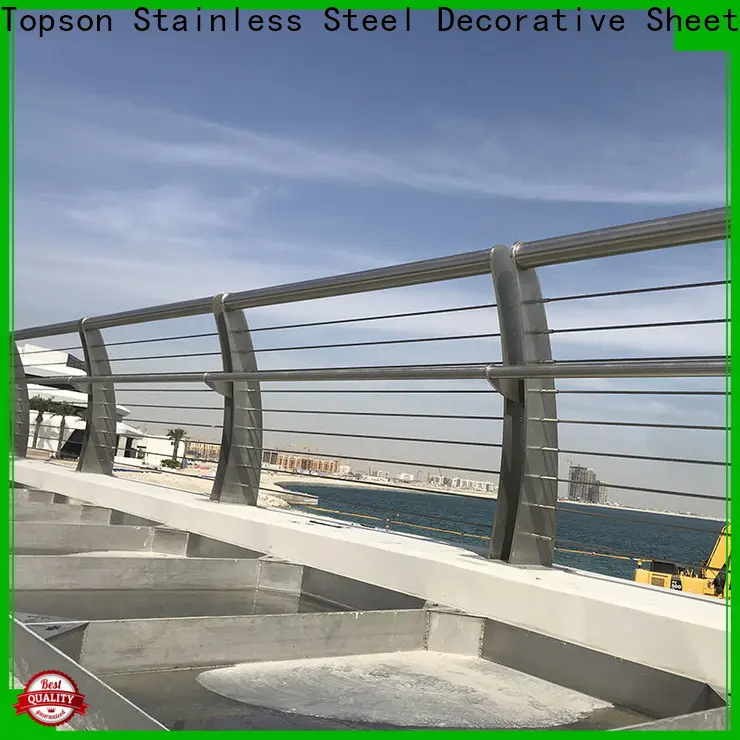 Topson staircase stainless steel railing system manufacturers for mall 1