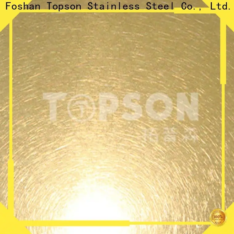 Topson colorful stainless steel etching sheet China for partition screens 1